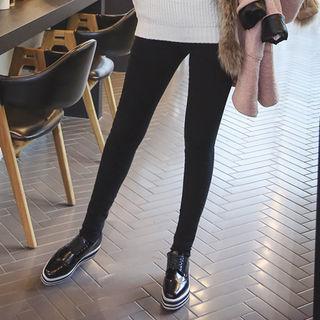High-waist Brushed Fleece Lined Pants