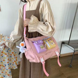 Set: Flap Crossbody Bag + Duck Bag Charm