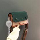 Two-tone Wide Strap Crossbody Bag