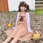 Strapless A-line Dress / Open-front Jacket