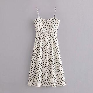 Spaghetti Strap Dotted Sundress
