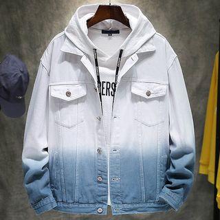 Gradient Color Denim Jacket