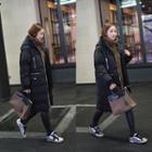 Hooded Zip-up Long Padded Coat