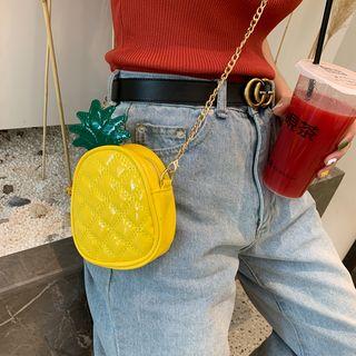 Pineapple Mini Crossbody Bag Pink - Yellow