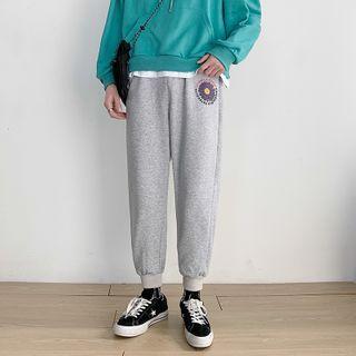 High-waist Floral Printed Sweatpants