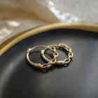Chained Alloy Hoop Earring