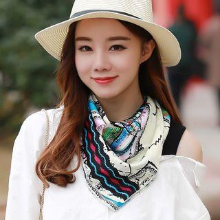 Patterned Square Scarf (70*70cm)