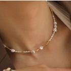 Freshwater Pearl Alloy Bracelet / Necklace
