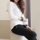 Open-placket Cotton Top