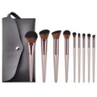 Set Of 9: Makeup Brush Set Of 9 - T-09014 - As Shown In Figure - One Size