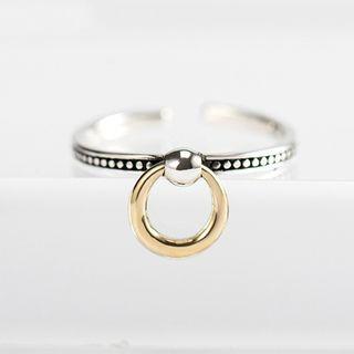 925 Sterling Silver Hoop Open Ring S925 - One Size