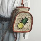 Pineapple Embroidered Lightweight Backpack