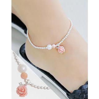 2 Designed Of Rose Ankle Bracelet