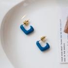 Geometric Alloy Earring 1 Pair - Earrings - 925silver - Geometric - Blue - One Size
