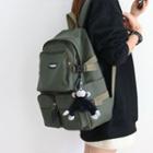 Faux Leather Backpack / Charm / Set