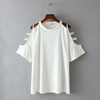 Short-sleeve Cold-shoulder Shirt