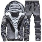 Set: Fleece Hooded Zip Jacket + Sweatpants