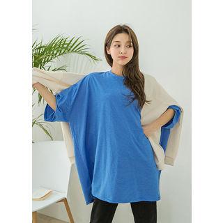 Tall Size Striped Boxy Cotton T-shirt
