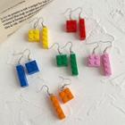 Block Drop Earring / Clip On Earring