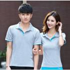 Couple Matching Set: Plain Short-sleeve Polo Shirt + Shorts / Skirt