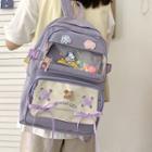 Bow-accent Clear Panel Backpack