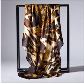 Leopard Silk Scarf