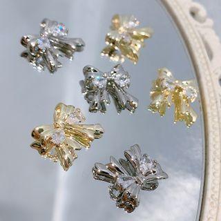 Bow Rhinestone Manicure Accent