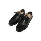 Lace-up Chunky-heel Loafers