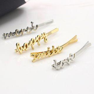 Alloy Lettering Hair Pin
