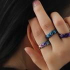 Textured Holographic Alloy Ring