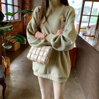 Turtleneck Pastel Longline Sweatshirt