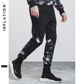 Paint-splashed Harem Pants