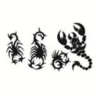 Scorpion Print Waterproof Temporary Tattoo One Piece - One Size