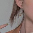 Alloy Bee Dangle Earring Be0528 - 1 Pair - Bee Ear Line - One Size
