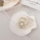 Faux Pearl Ring 1 Pc - Pearl Flower Ring - One Size