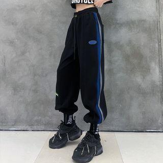 Tie-dyed Elastic Waist Sweatpants
