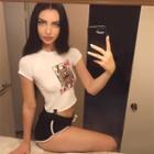 Embroidered Short-sleeve Crop T-shirt