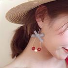 Bead Bow Dangle Earring