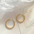 Hoop Earring 1 Pair - Circle Earring - Gold Plating - One Size