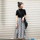 Short-sleeve T-shirt / Dotted Wide Leg Pants