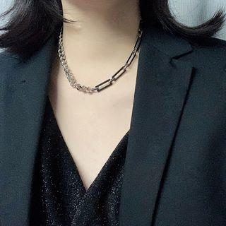 Stainless Steel Choker 1pc - Silver - One Size