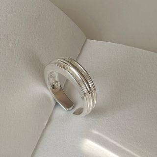 Sterling Sliver Open Ring Silver - One Size