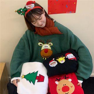 Xmas Embroidered Pullover