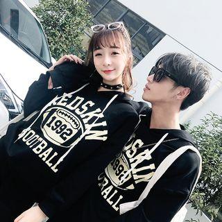 Couple Matching Set: Printed Hoodie + Sweatpants