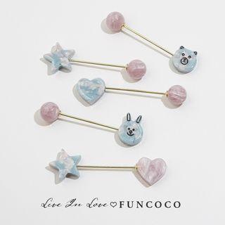 Bead / Animal / Heart Hair Pin