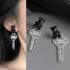 Bear Key Dangle Earring