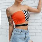 Color-block Tube Top