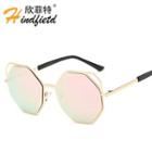 Cut Out Frame Octagon Sunglasses