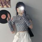 Long-sleeve All Over Letter T-shirt