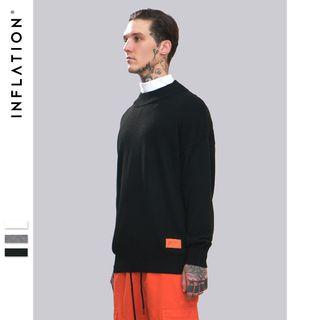 Loose-fit Drop-shoulder Knit Sweater